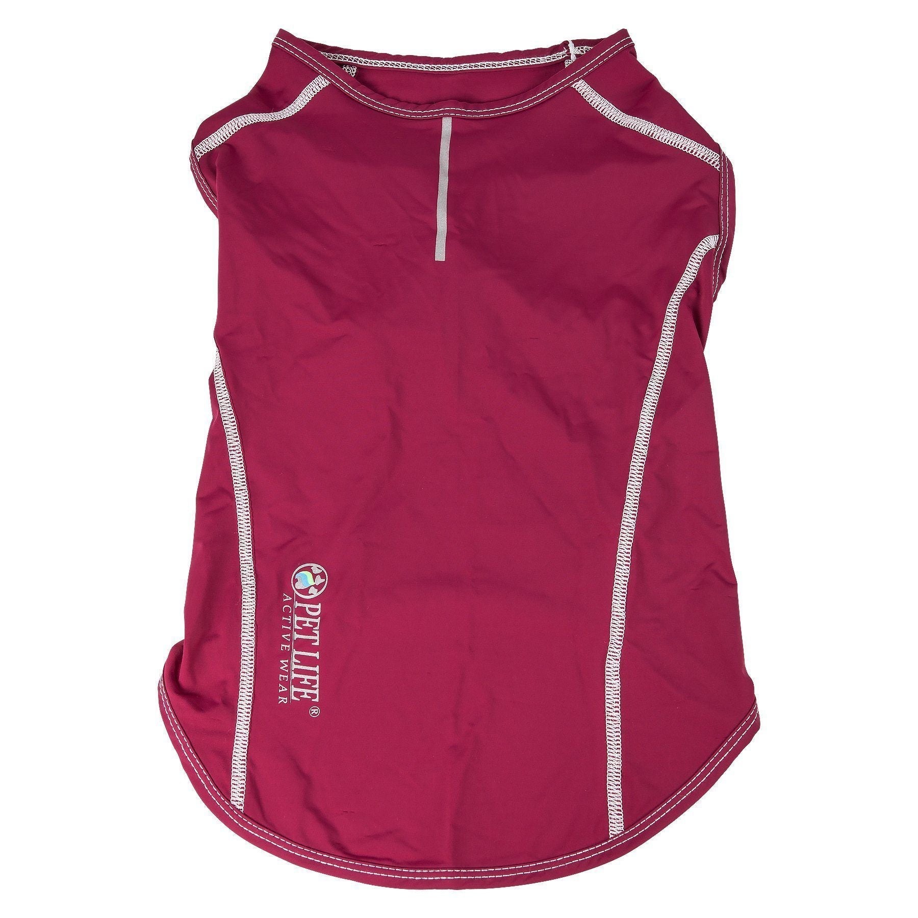 Pet Life ®  Active 'Racerbark' 4-Way-Stretch Yoga Fitness Dog T-Shirt Tank Top