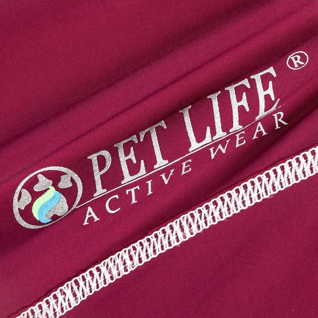 Pet Life ®  Active 'Racerbark' 4-Way-Stretch Yoga Fitness Dog T-Shirt Tank Top