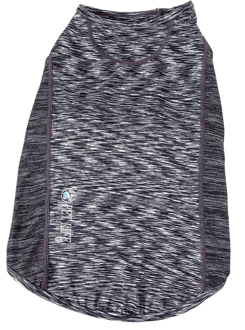 Pet Life ® Active 'Warf Speed' Heathered Ultra-Stretch Yoga Fitness Dog T-Shirt