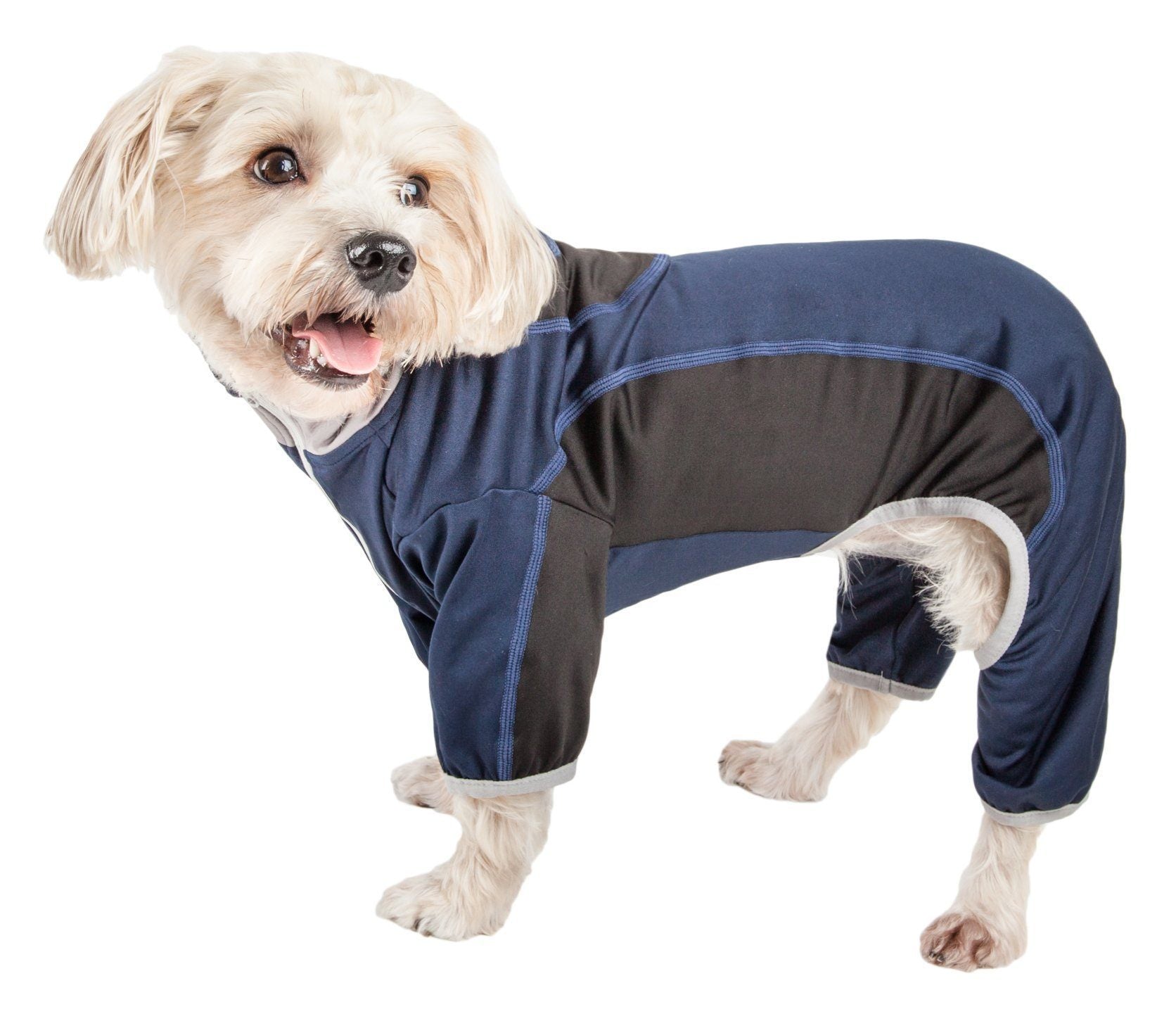 Pet Life ® Active 'Warm-Pup' Stretchy and Quick-Drying Fitness Dog Yoga Warm-Up Tracksuit
