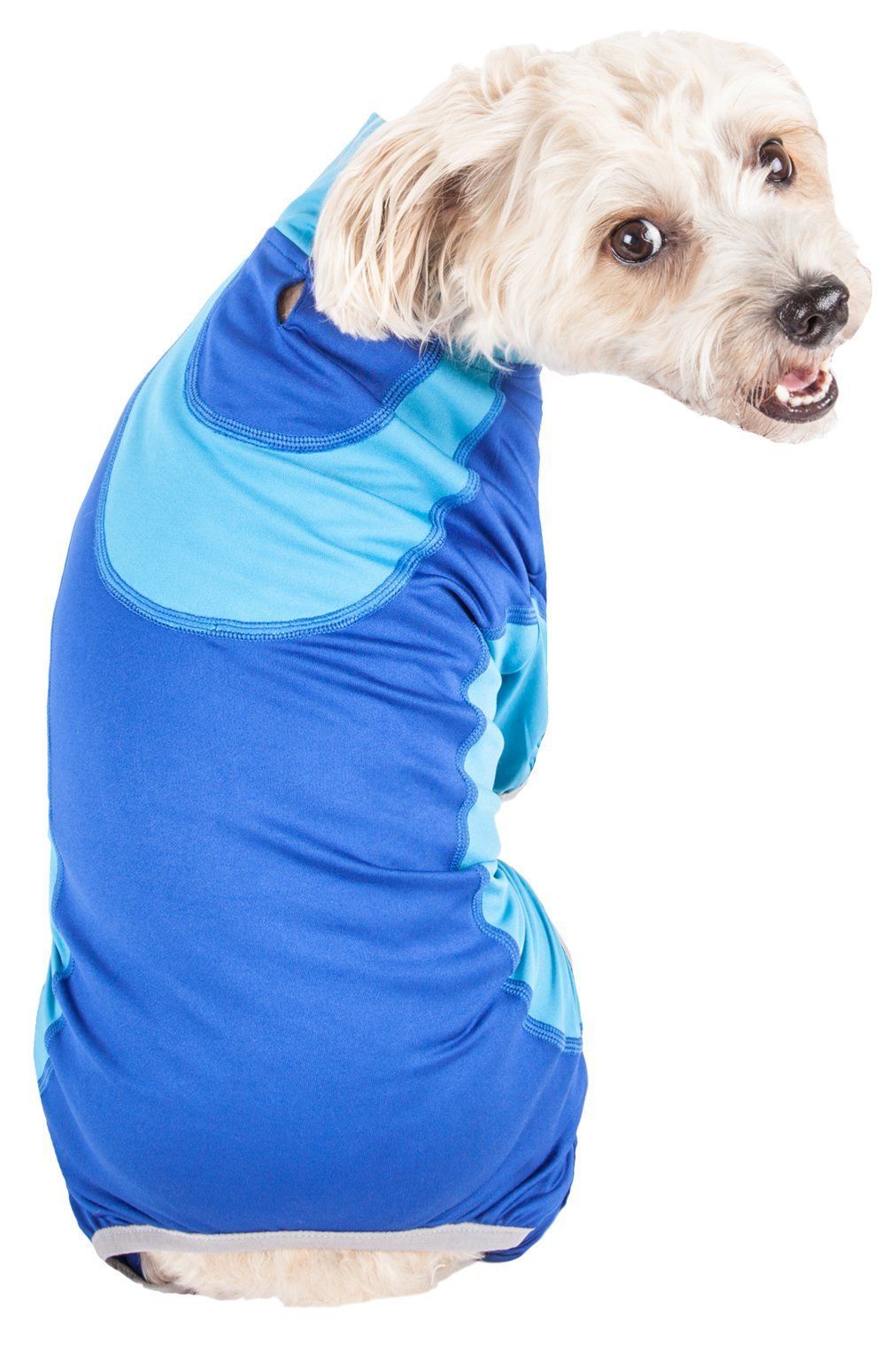 Pet Life ® Active 'Warm-Pup' Stretchy and Quick-Drying Fitness Dog Yoga Warm-Up Tracksuit