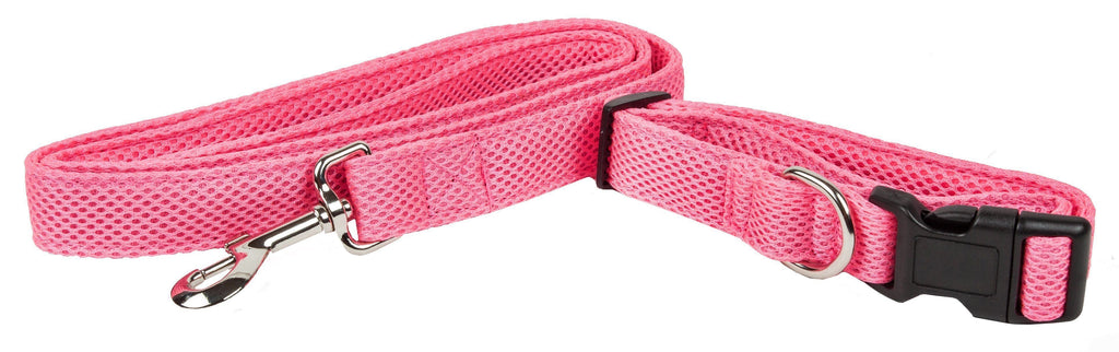 Correa y collar para perros 2 en 1 de malla transpirable y ajustable de doble cara 'Aero Mesh' de Pet Life ®