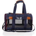 Transportín para perros Pet Life ® 'Aero-Zoom', ligero, plegable, con estructura de alambre y aprobado por aerolíneas.