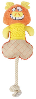 Cuerda de nailon y cuerda de goma chirriante y juguete de peluche para perros Pet Life ® 'All-in-Fun'