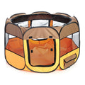 Jaula de juego para perros Pet Life ® 'All-Terrain', ligera, fácil de plegar, con estructura de alambre, plegable para viajes