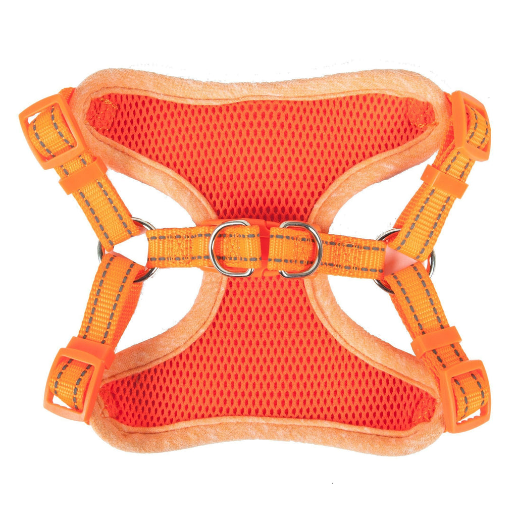 Pet Life ®  'Bonatied' Mesh Reversed Adjustable Fashion Dog Harness W/ Designer Neck Tie