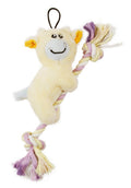 Juguete de peluche y cuerda de yute con chirrido para gatos y perros recién nacidos 'Broom-Lick' de Pet Life ®