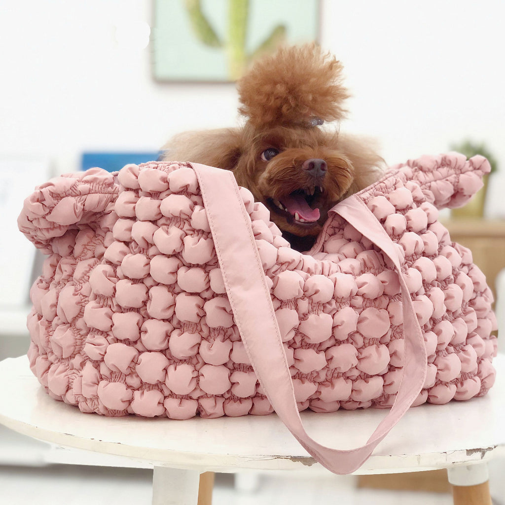 Transportín para mascotas de diseño ultra suave 'Bubble Vogue' de Pet Life ®