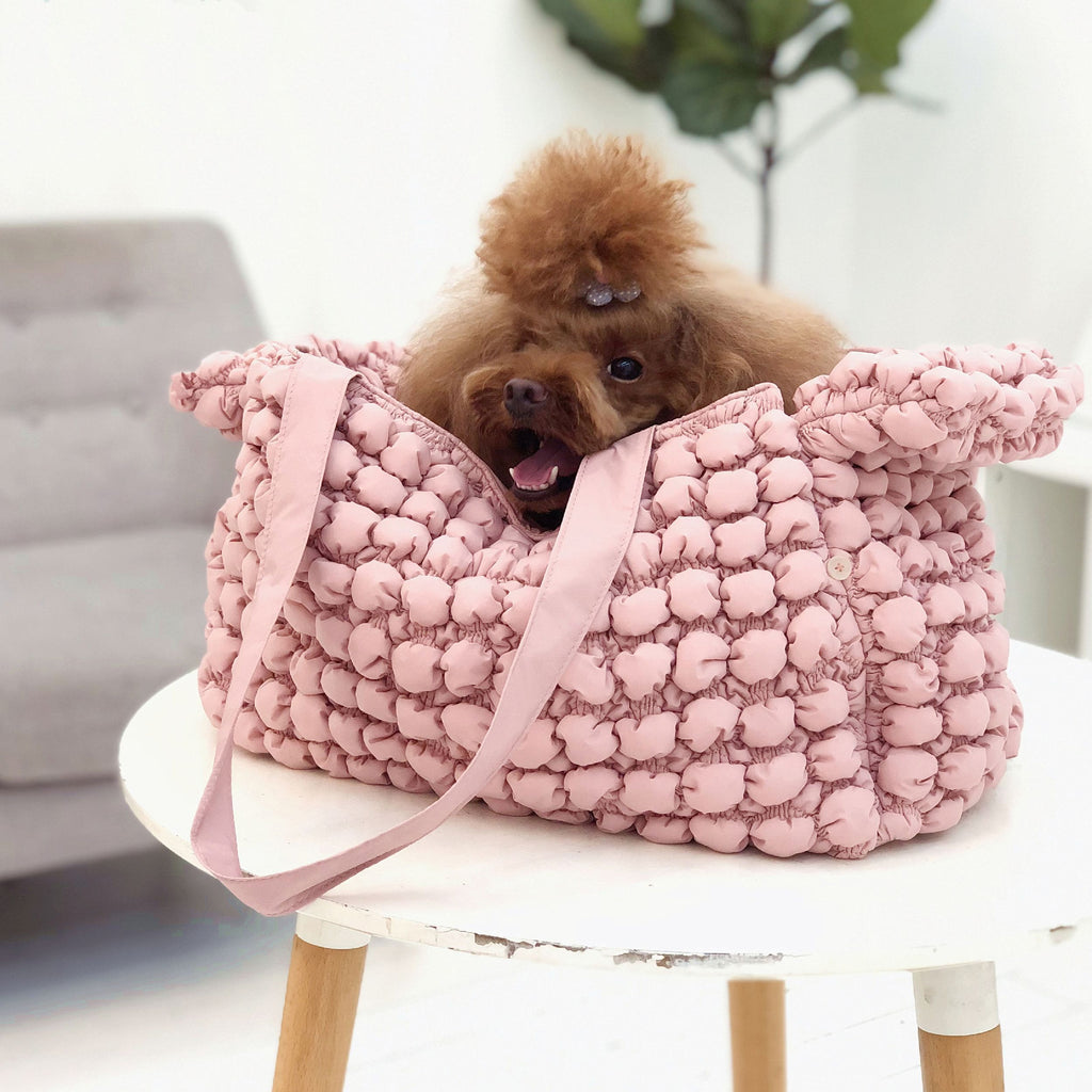 Transportín para mascotas de diseño ultra suave 'Bubble Vogue' de Pet Life ®