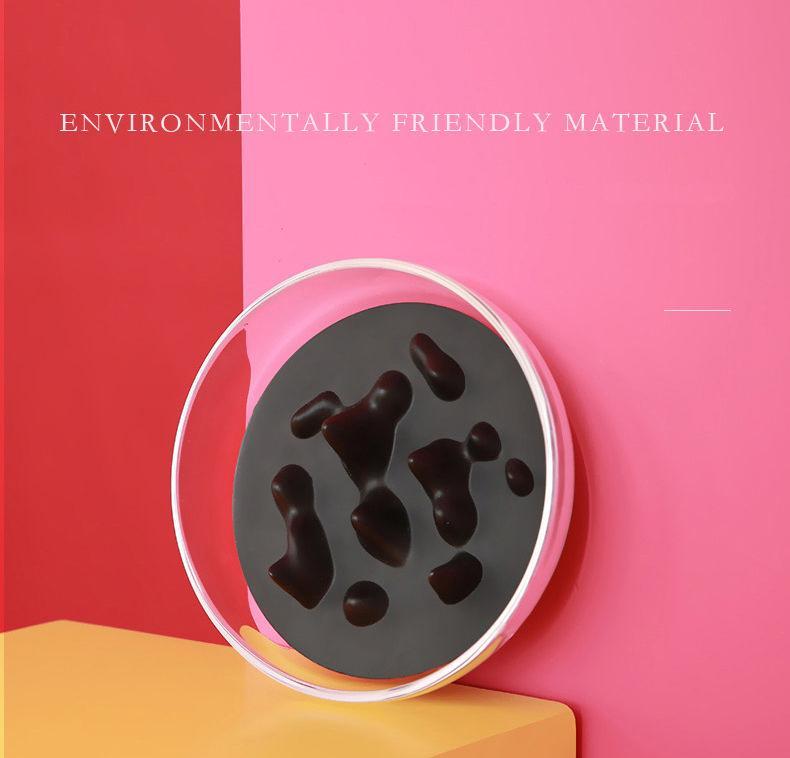 Comedero moderno de alimentación lenta para mascotas Pet Life ® 'Cirlicue' con forma de montaña