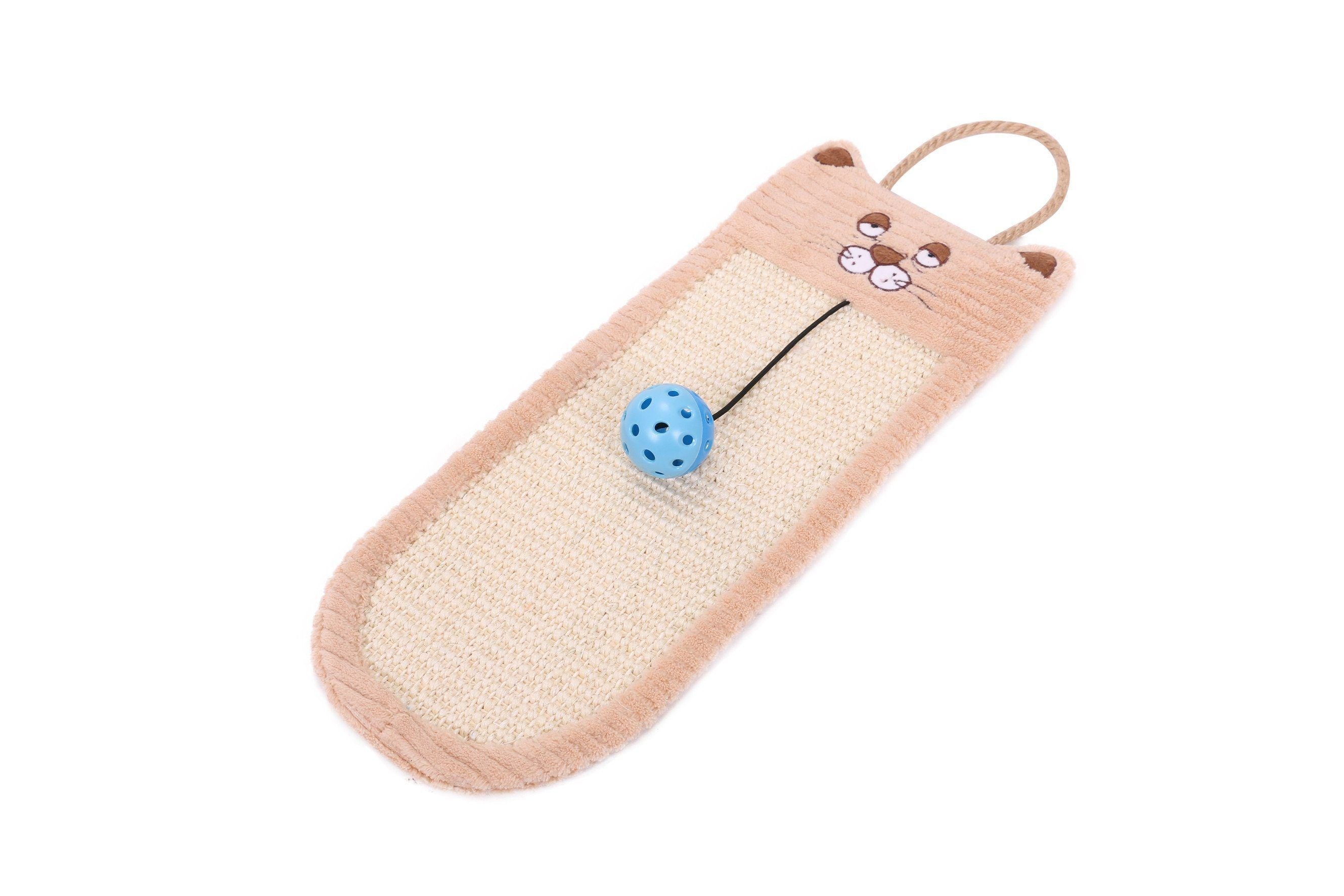 Pet Life ® Eco-Natural Sisal and Jute Hanging Carpet Cat Scratcher