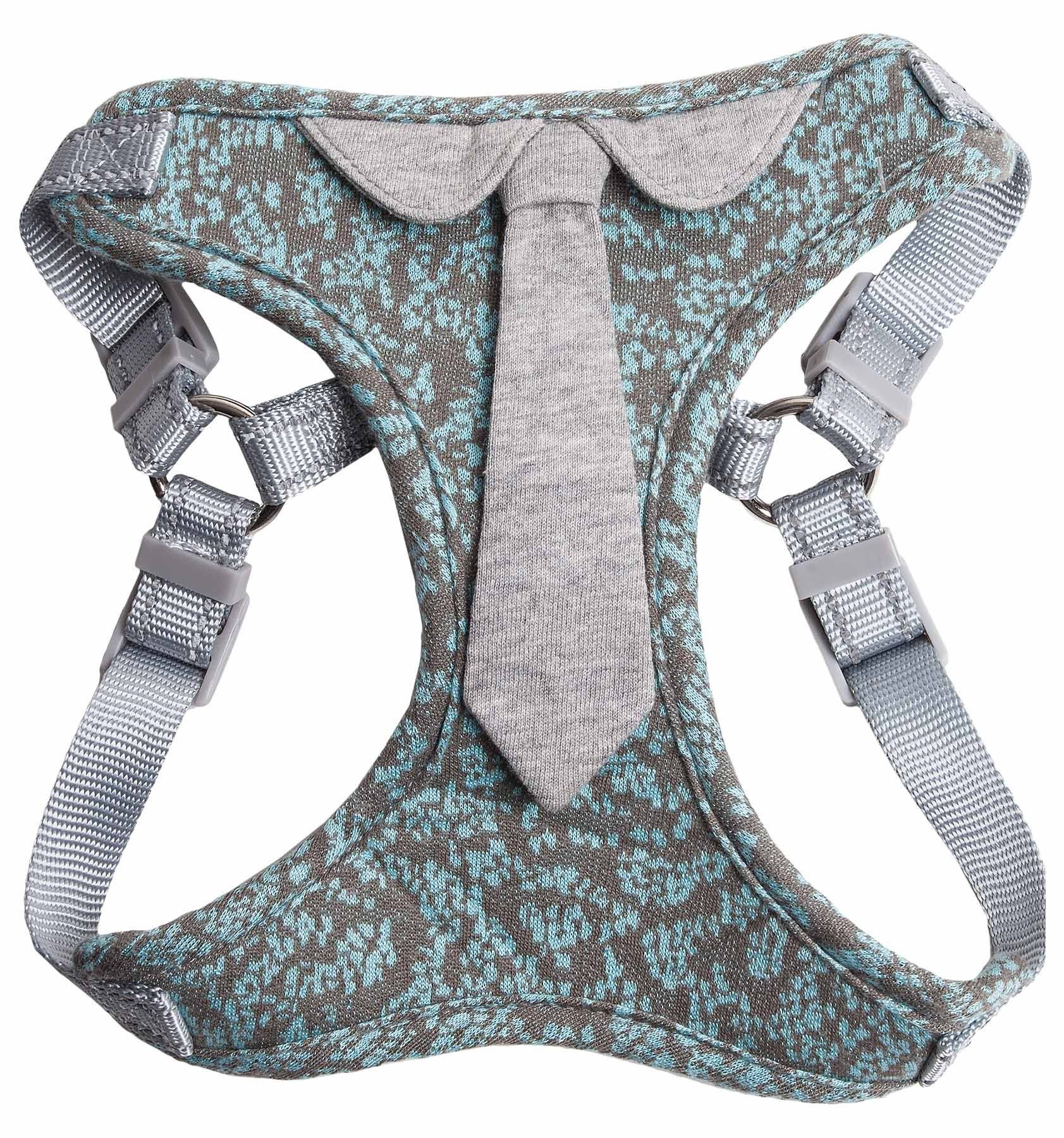 Pet Life ®  'Fidomite' Mesh Reversed and Adjustable Fashion Dog Harness W/ Designer Neck Tie