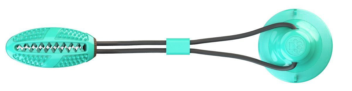 Juguete para perros con ventosa y forma de balón de fútbol "Grip N' Play" de Pet Life ®