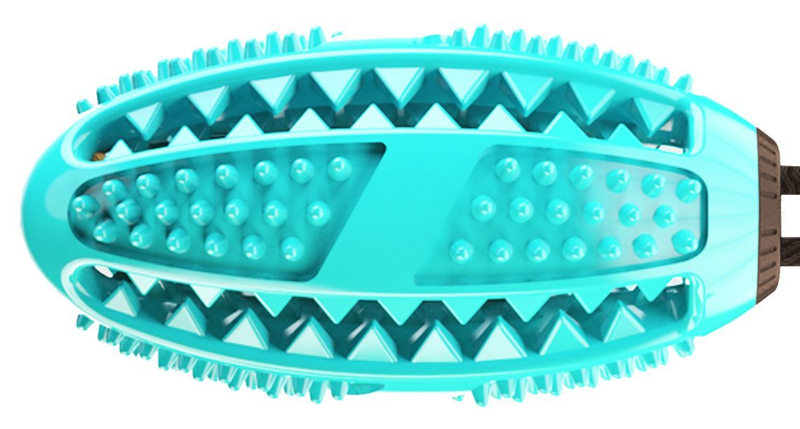 Juguete para perros con ventosa y forma de balón de fútbol "Grip N' Play" de Pet Life ®