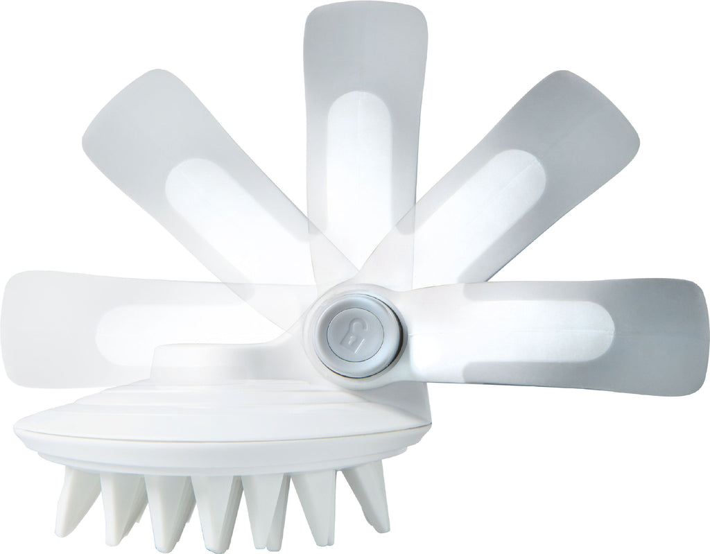 Cepillo de masaje de silicona giratorio para mascotas Pet Life ® 'Gyrater' para viajes