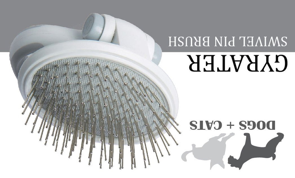 Cepillo de viaje giratorio para mascotas Pet Life ® 'Gyrater'