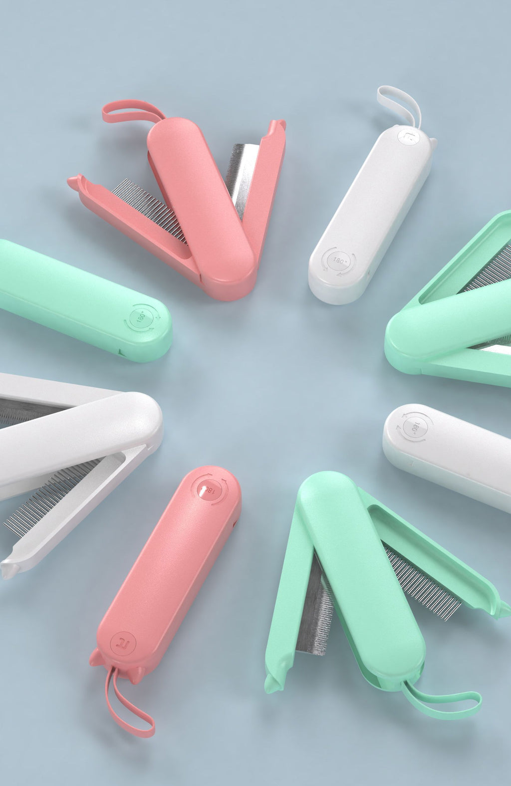 Pet Life ® 'JOYNE' Multi-Functional 2-in-1 Swivel Travel Grooming Comb and Deshedder