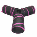 Túnel plegable de viaje de 3 vías para gatos Pet Life ® 'Kitting-Go-Seek'