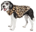 Abrigo de piel de visón de diseño con manchas de guepardo para perros Pet Life ® Luxe 'Poocheetah'