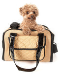 Transportín para perros de viaje Pet Life ® Mystique, aprobado por aerolíneas, con diseño de moda y bolsa