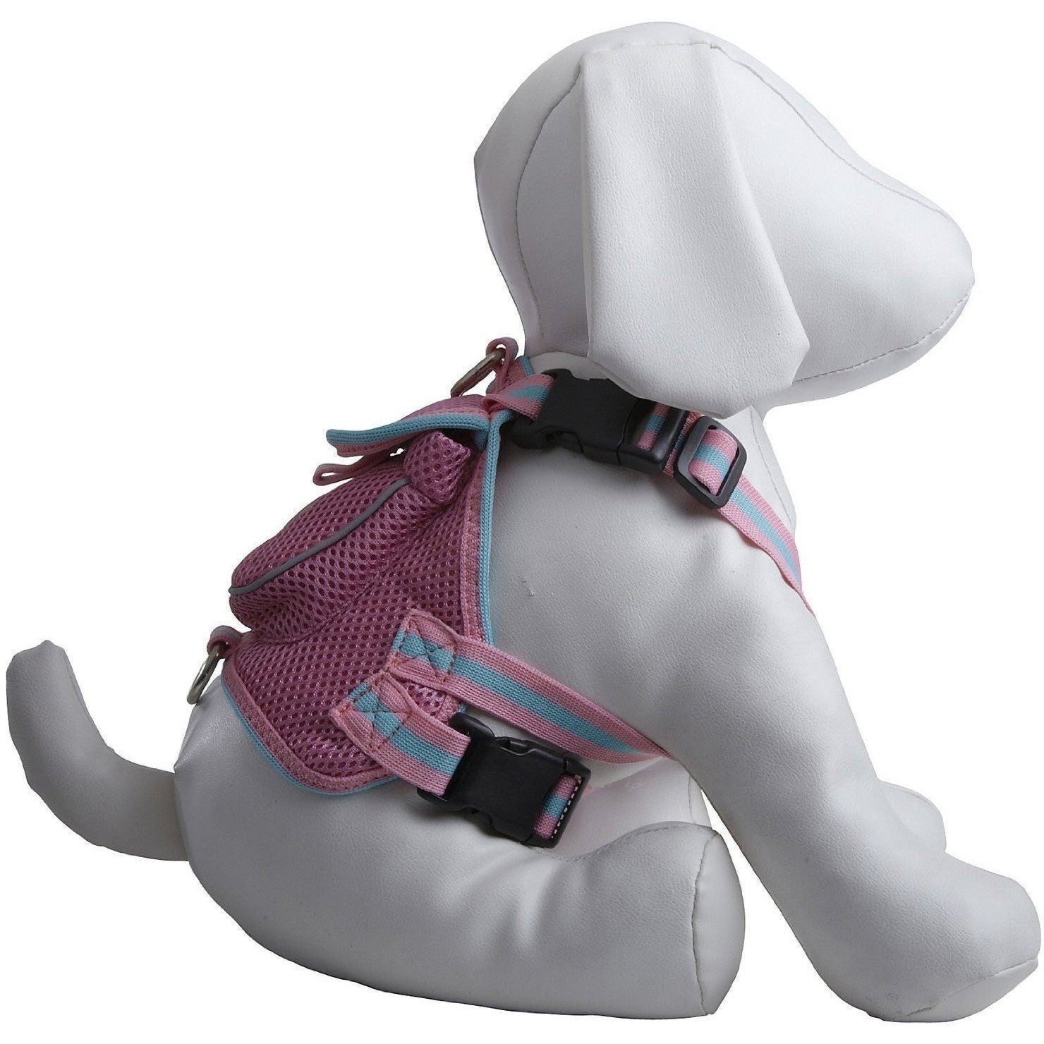 Pet Life ® 'Pocket Bark' Reflective Adjustable Fashion Pet Dog Harness w/ Hook-and-Loop Pouch and Dual Harness Rings
