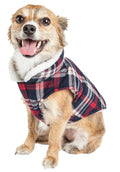 Abrigo clásico a cuadros con aislamiento Pet Life ® 'Puddler' para perros