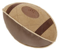 Juguete de peluche con forma de balón de fútbol chirriante para perros Pet Life ® 'Pugskin' de nailon Oxford duradero y malla