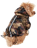 Impermeable reflectante multiajustable para perros Pet Life ® 'Reflecta-Sport' con capucha extraíble
