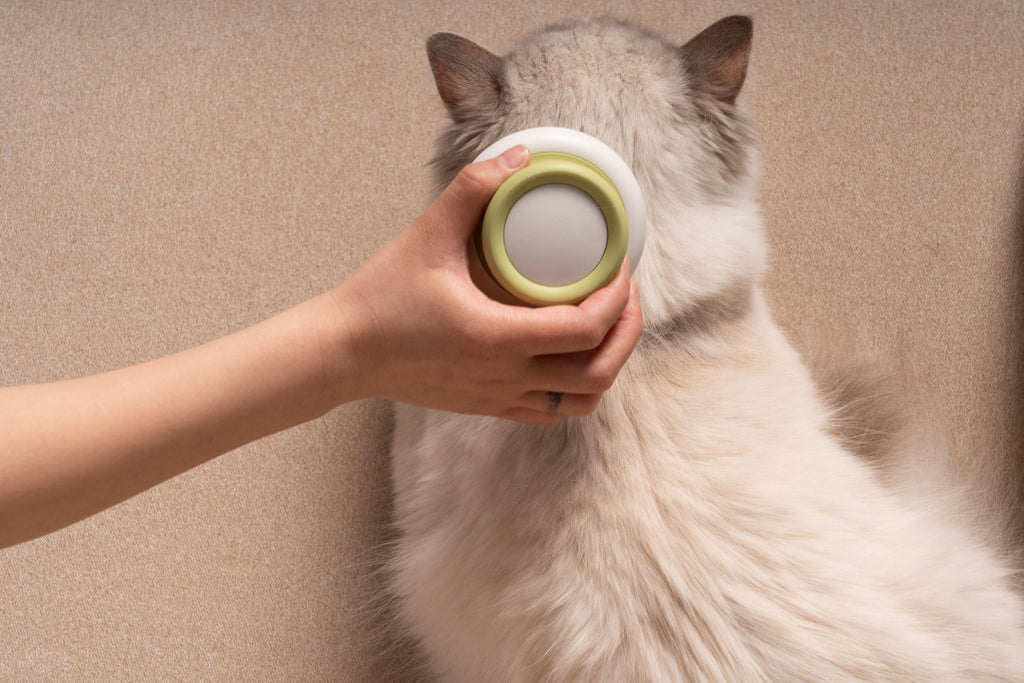 Peine de baño, cepillado y masaje de mano suave y flexible para mascotas Pet Life ® 'Scwubba'