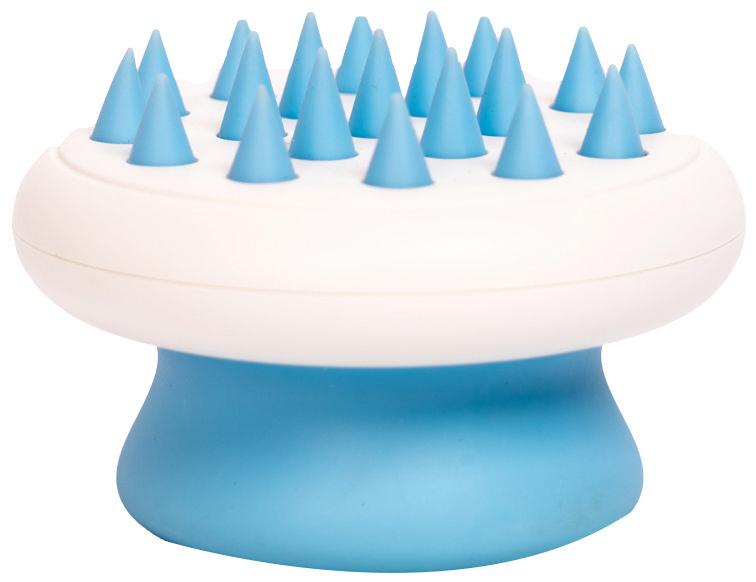 Peine de baño, cepillado y masaje de mano suave y flexible para mascotas Pet Life ® 'Scwubba'