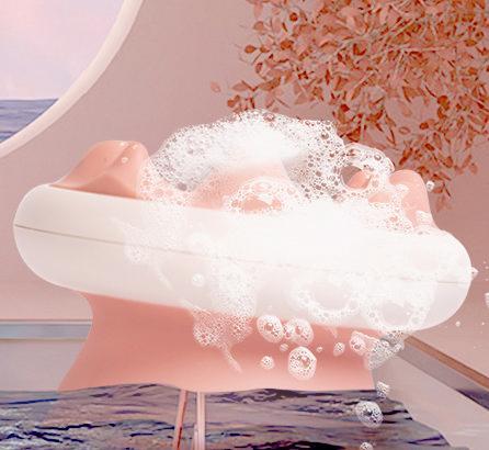 Peine de baño, cepillado y masaje de mano suave y flexible para mascotas Pet Life ® 'Scwubba'