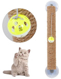 Rascador para gatos con forma de palo y ventosa de cuerda de sisal y juguete 'Stick N' Claw' de Pet Life ®