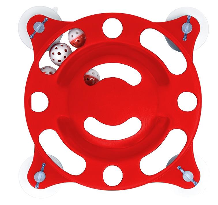 Juguete interactivo con ventosa para gatos Pet Life ® 'Sticky-Swipe'