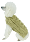 Suéter para perro de diseño moderno con diseño de cable grueso 'Swivel-Swirl' de Pet Life ®