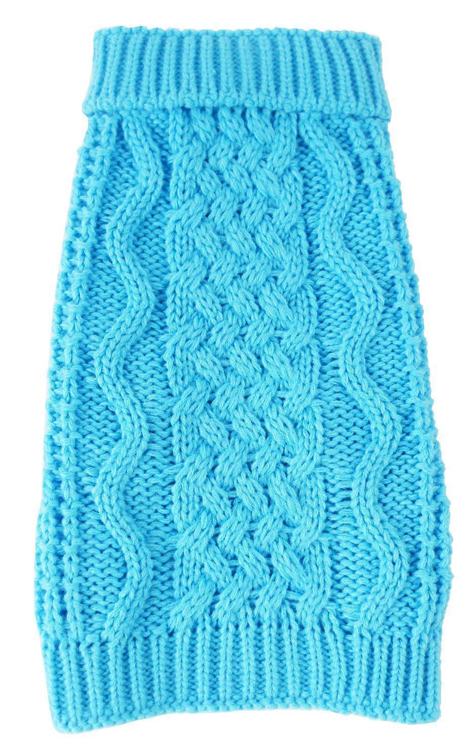 Pet Life ® 'Swivel-Swirl' Heavy Cable Knitted Fashion Designer Dog Sweater
