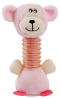 Juguete de dentición para gatos y perros recién nacidos con chirrido de peluche y goma Totty-Chew de Pet Life ®