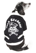 Chaqueta con cuello y hebilla para perro Pet Life ® 'Varsity-Barkcity'