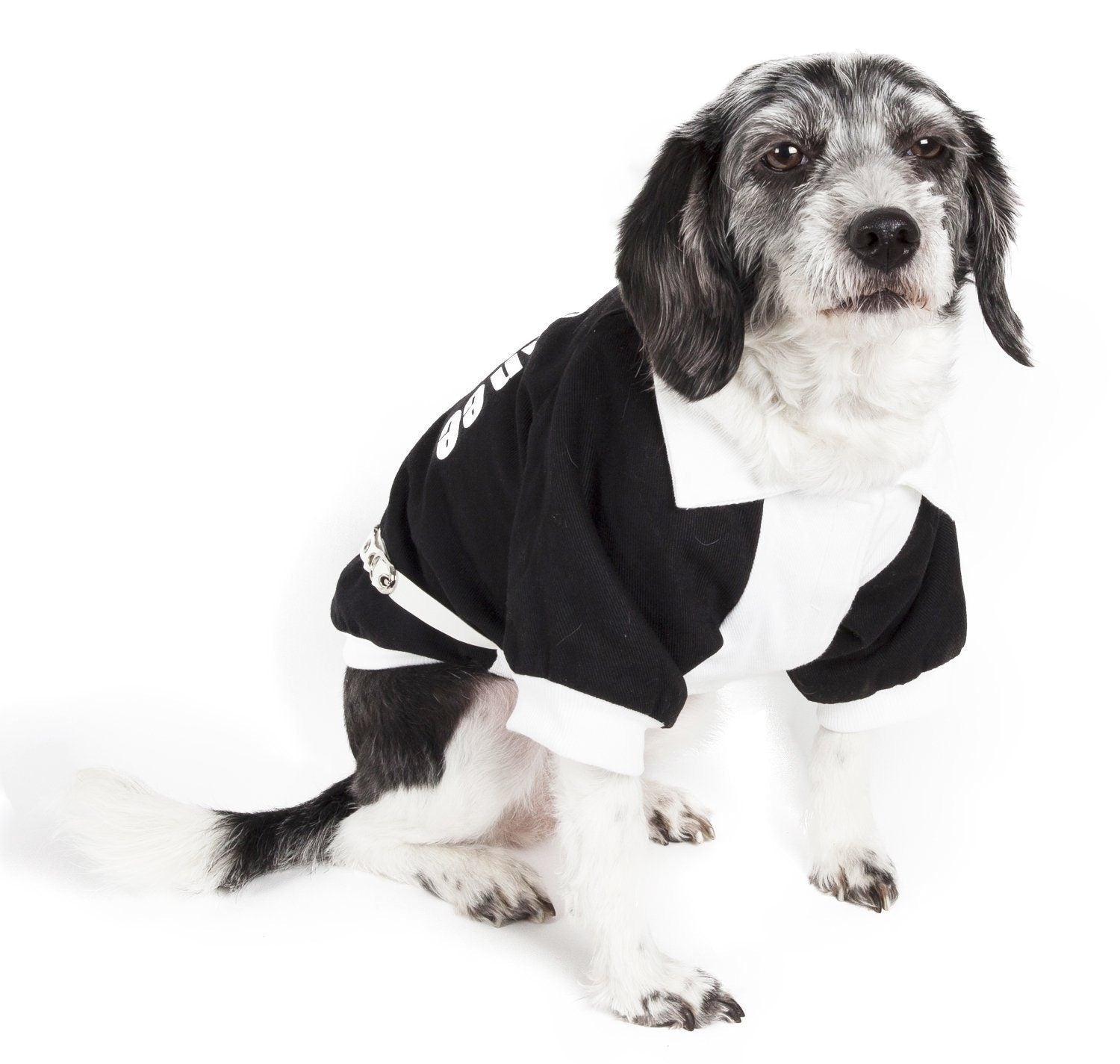 Pet Life ® 'Varsity-Barkcity' Buckled Collared Dog Coat Jacket