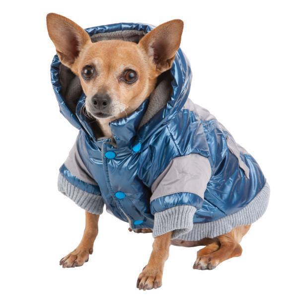 Chaqueta deportiva de esquí con aislamiento 3M para perros Pet Life ® 'Vintage Aspen' con capucha extraíble