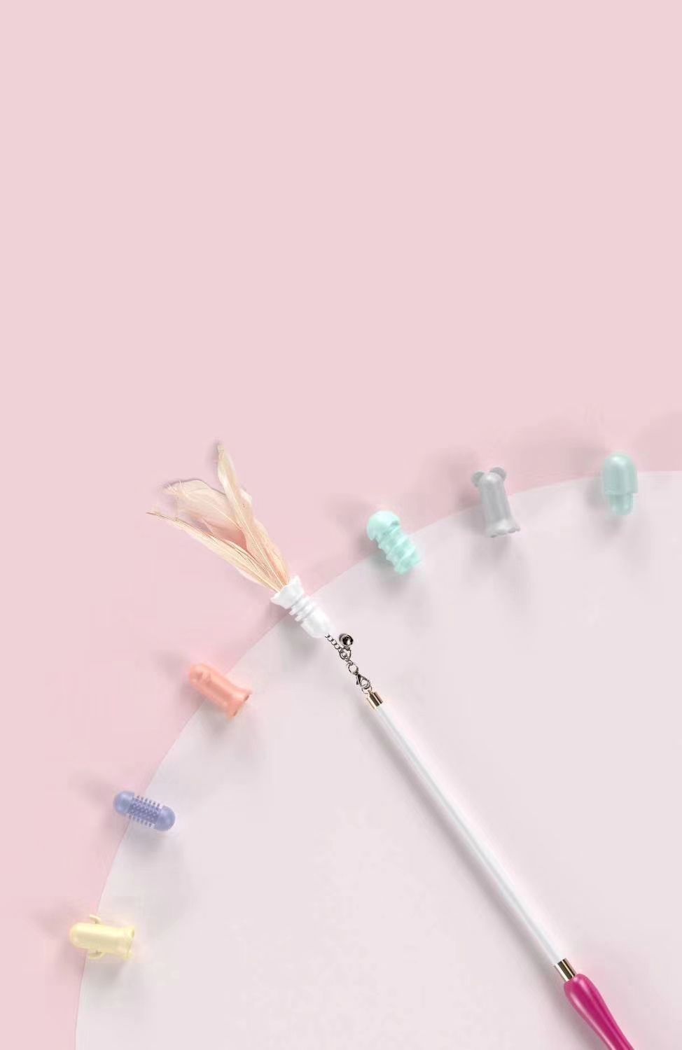 Juguete láser para gatos Pet Life ® 'Wander-cat' personalizable y extensible 10 en 1