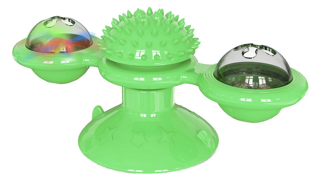 Juguete giratorio con ventosa para gatos Pet Life ® 'Windmill'