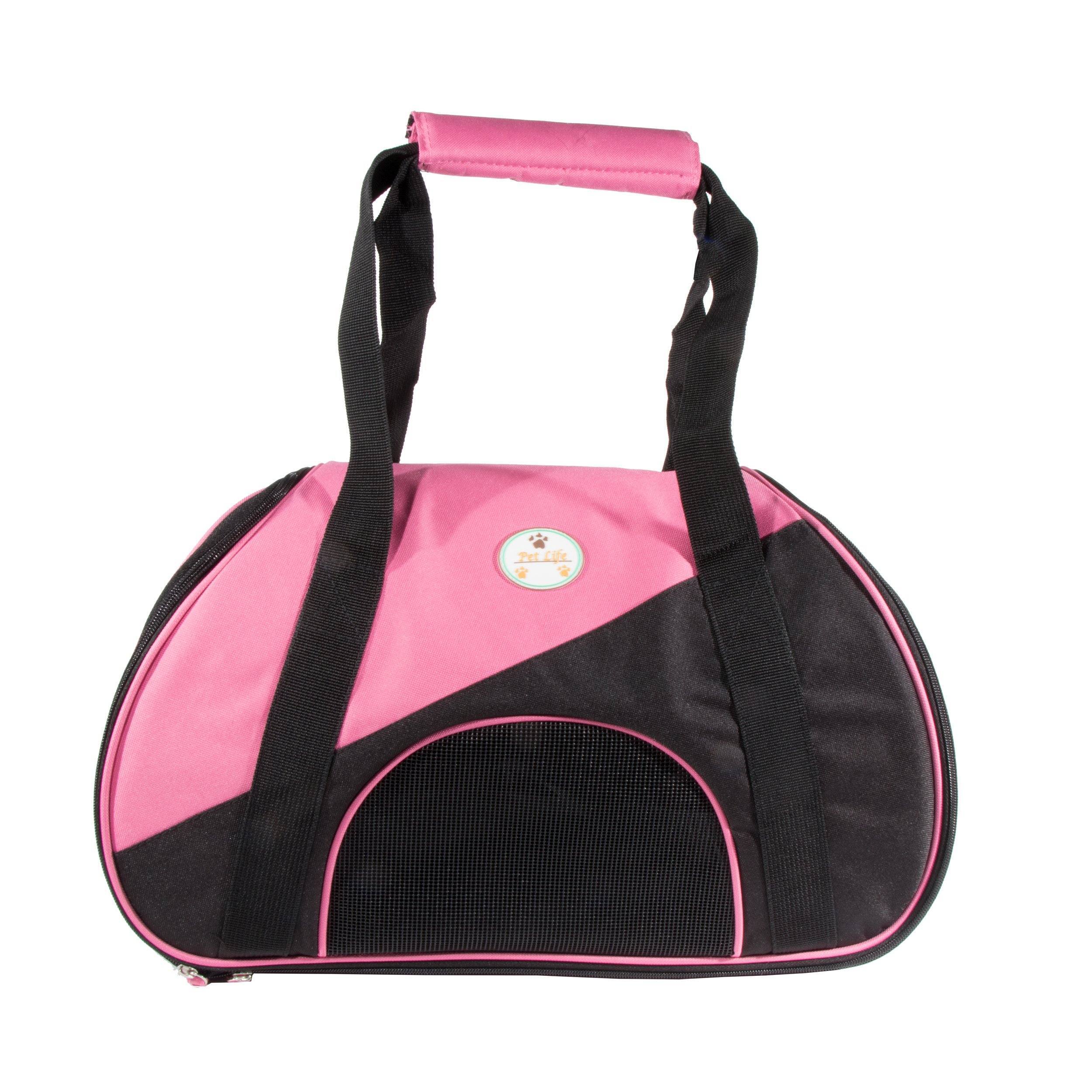 Pet Life ® 'Zip-N-Go' Airline Approved Contoured Fashion Designer Pet Dog Carrier
