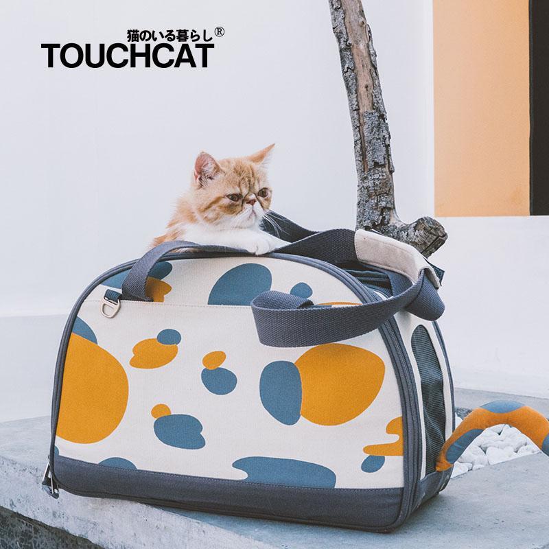 Transportín plegable para gatos Touchcat 'Tote-Tails', aprobado por aerolíneas