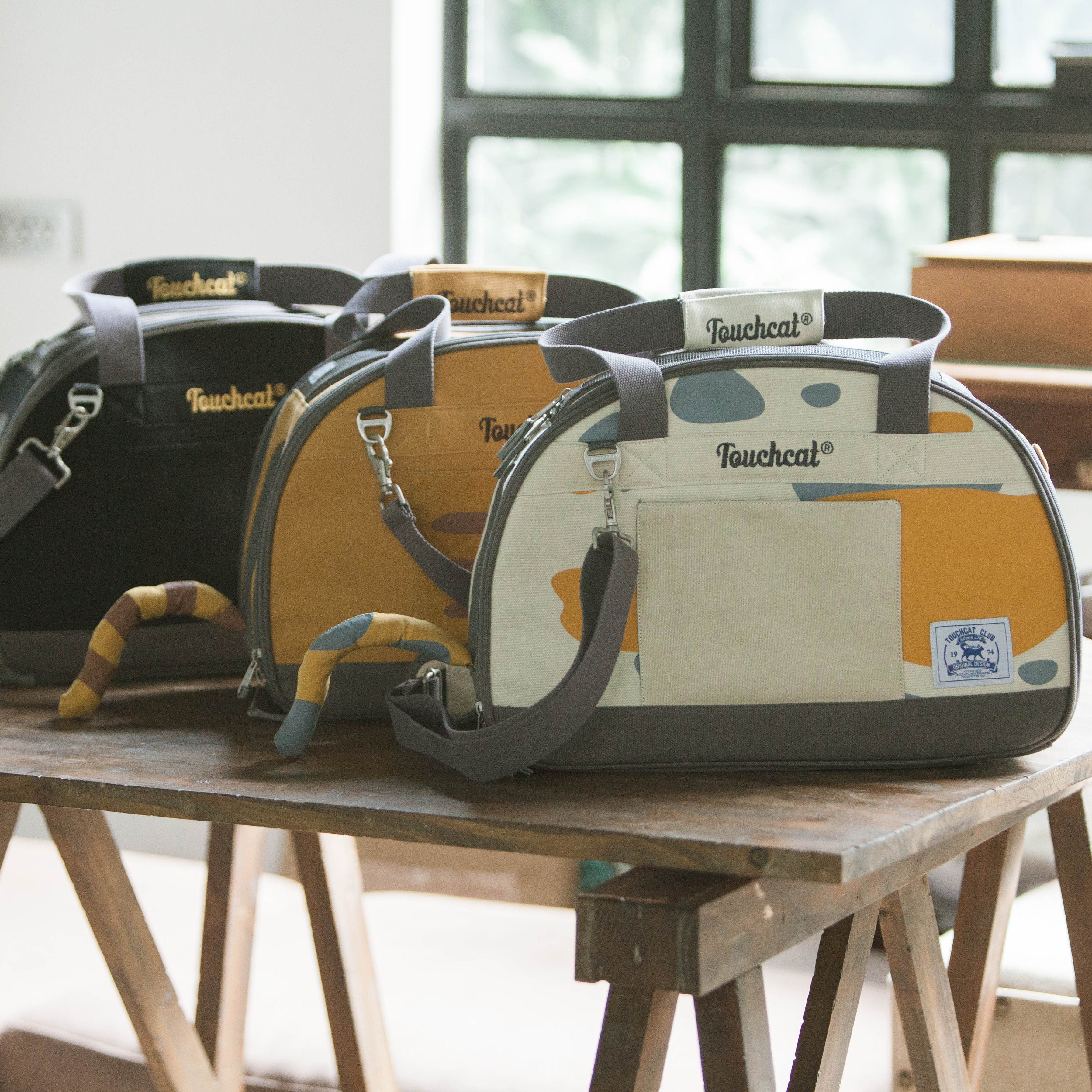 Transportín plegable para gatos Touchcat 'Tote-Tails', aprobado por aerolíneas