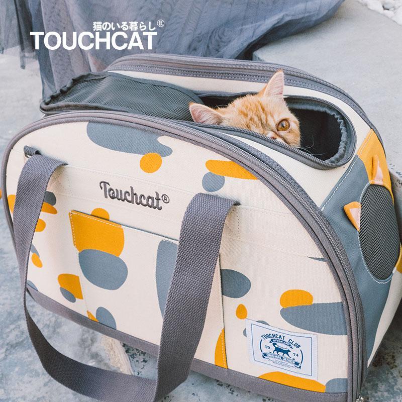 Transportín plegable para gatos Touchcat 'Tote-Tails', aprobado por aerolíneas