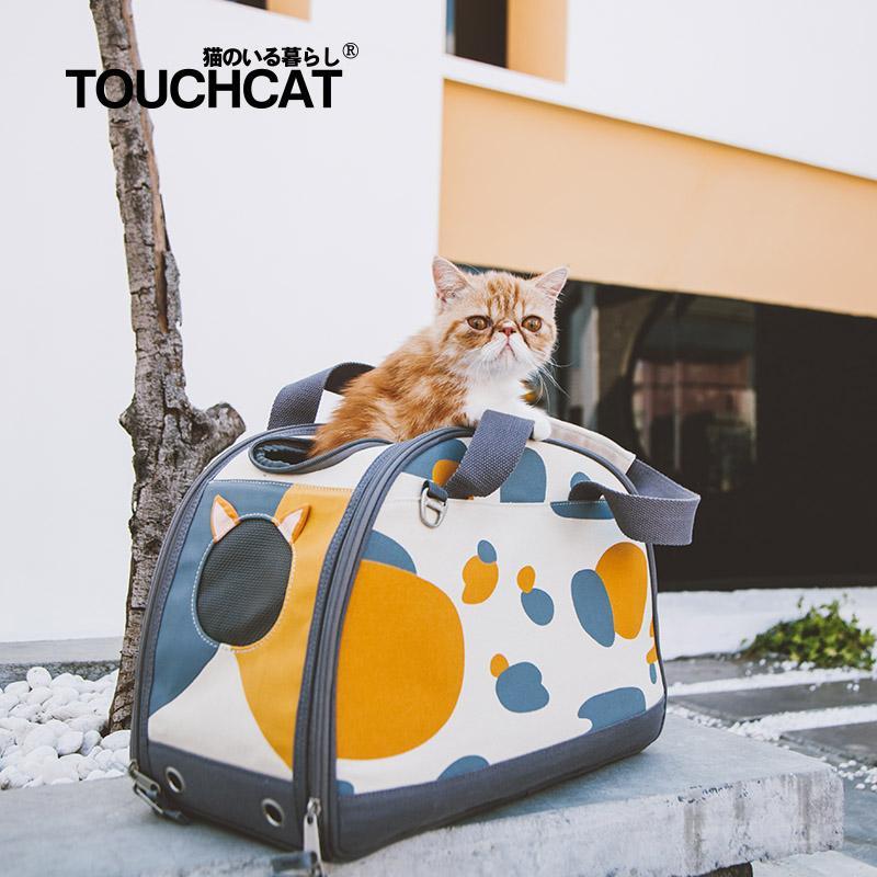 Transportín plegable para gatos Touchcat 'Tote-Tails', aprobado por aerolíneas
