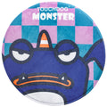 Alfombrilla redonda para gato y perro con diseño de monstruo de dientes de cangrejo de Touchdog