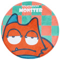 Alfombrilla redonda para gato y perro con diseño de monstruo soñoliento de Touchdog
