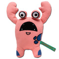 Juguete de peluche para perro Touchdog Cartoon Up-for-Crabs Monster