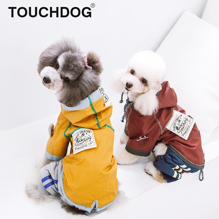 Chubasquero reversible Touchdog 'Cloudburst' para perros